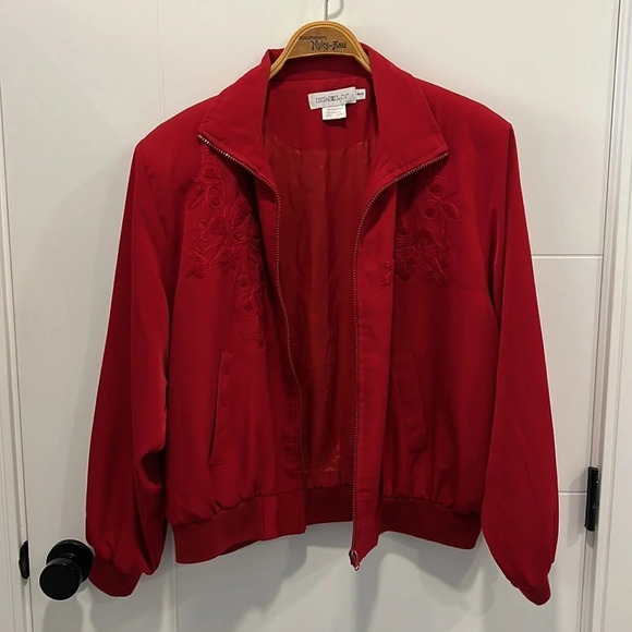 Vintage Emily  zip up blazer coat size medium - Picture 11 of 11